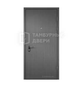 Дверь тамбурная входная с порошковым напылением и терморазрывом МДФ — скелет эконом на площадку ТД-35